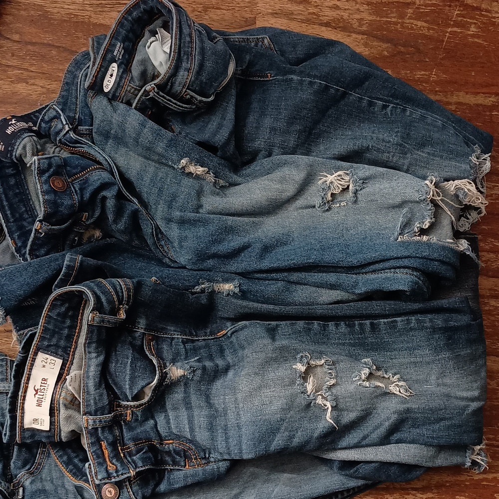 SOLD 5 pairs of Jeans 0 & 00 Hollister and Old Navy